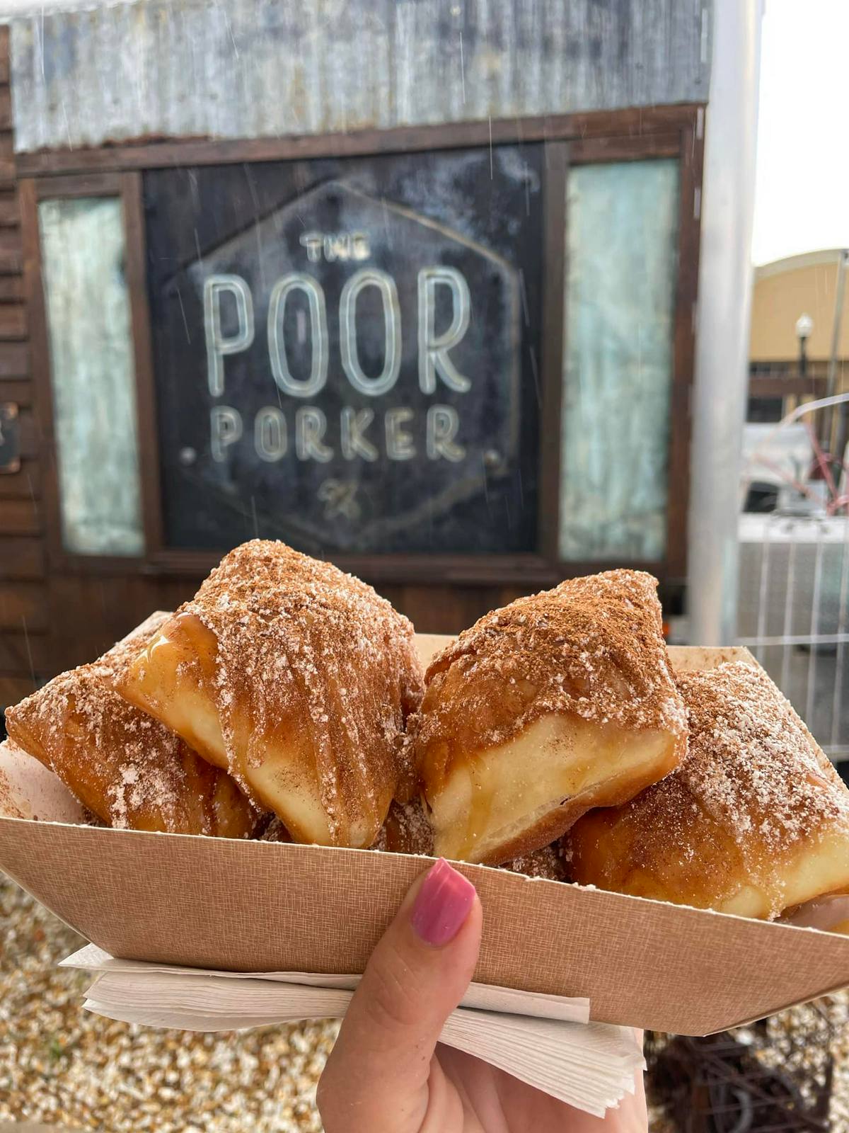Beignets at Poor Porker in Lakeland Florida