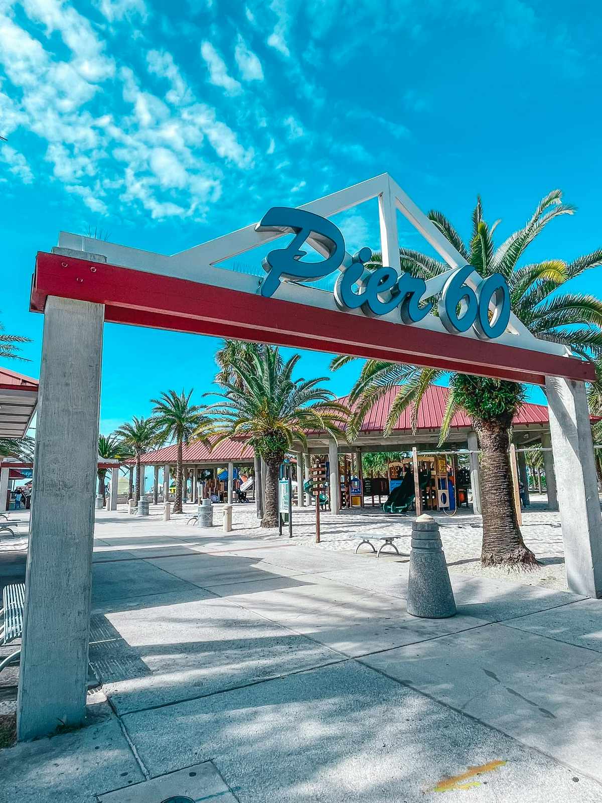 Pier 60 entrance on Clearwater Beach