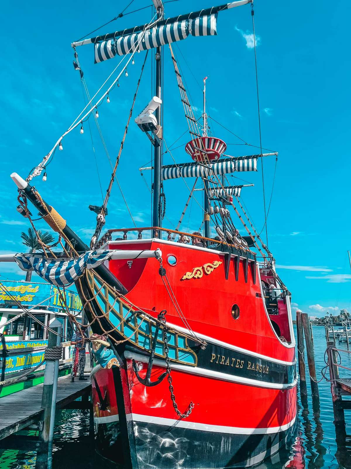 Pirate ship, one of the best things to do in Clearwater Beach. Florida