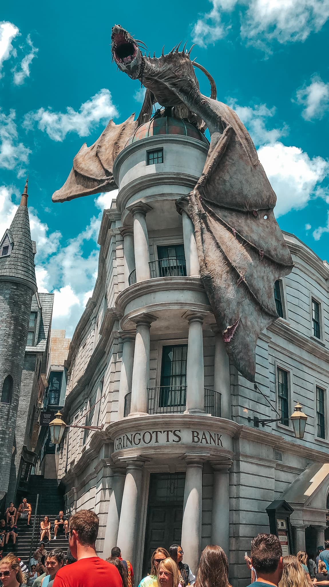 Gringotts Bank at Harry Potter World in Universal Orlando for a weekend getaways from Tampa