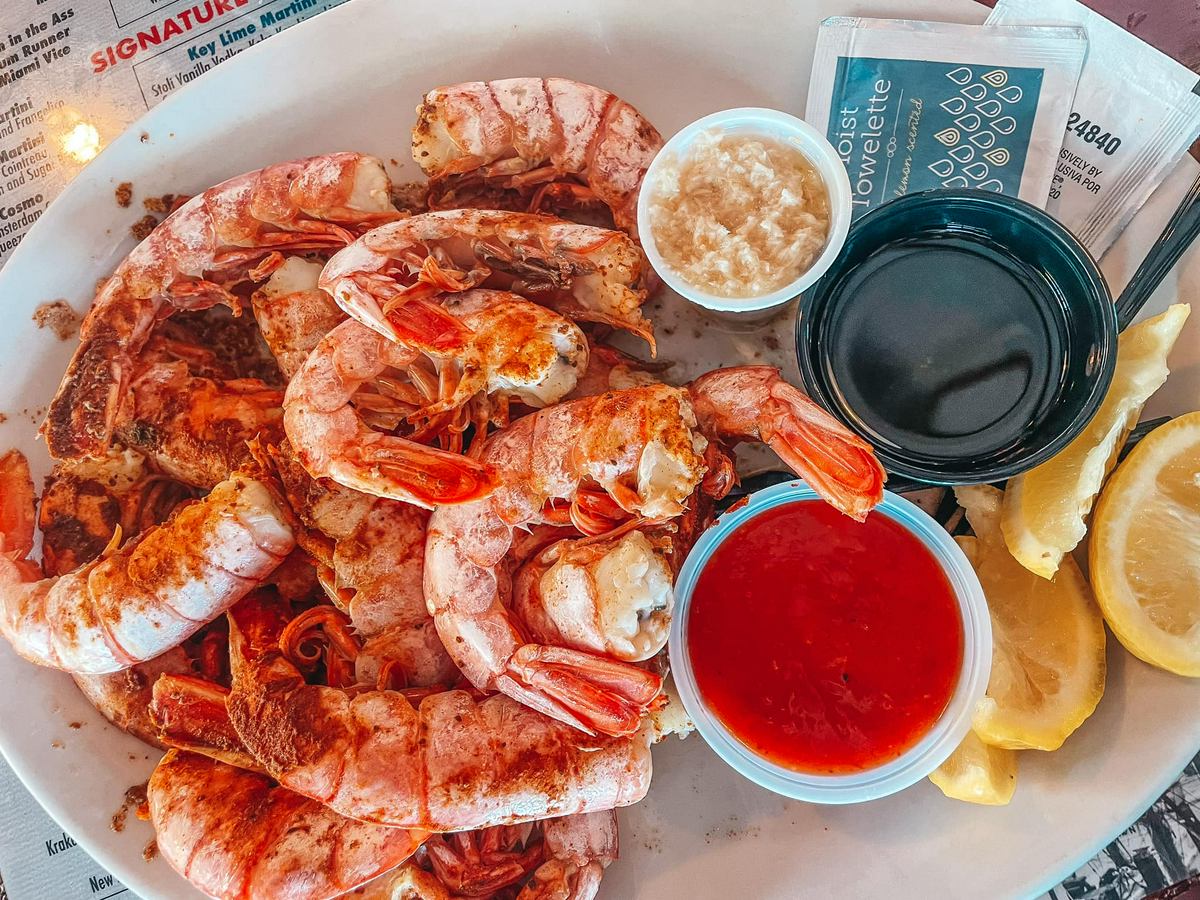 Royal red peel and eat shrimp from Conch Republic in Key West