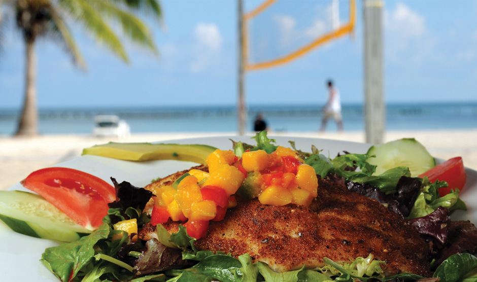 Grouper from Salute on the Beach restaurant in Key West
