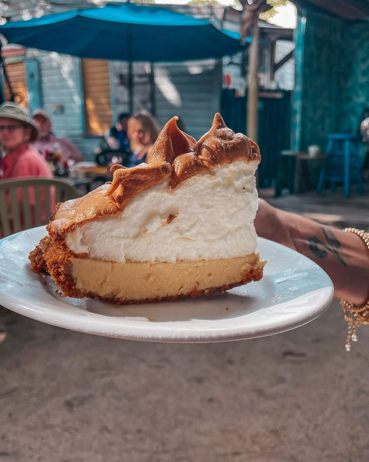 Key lime pie from Blue Heaven in Key West