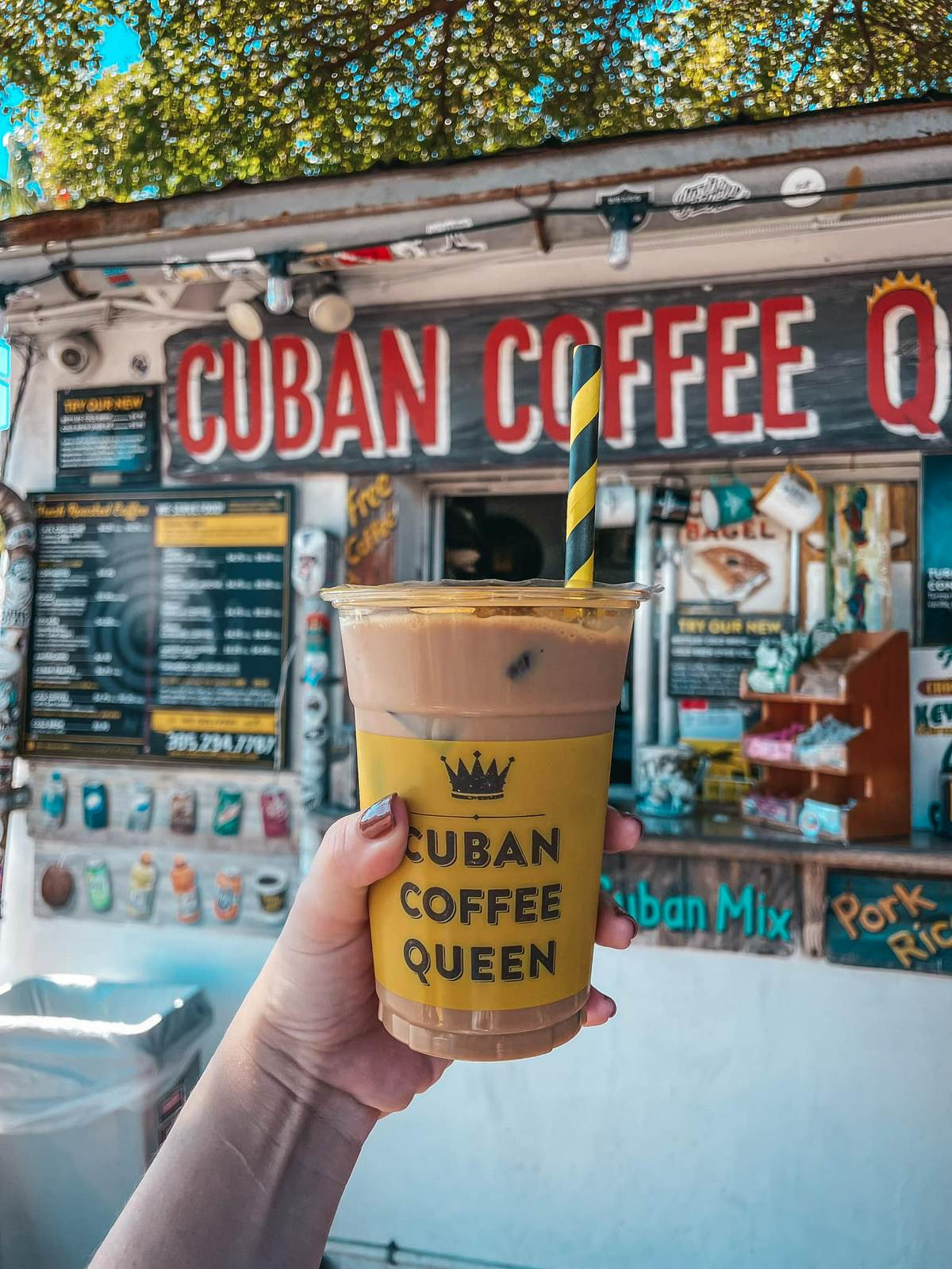 Iced coffee from Cuban Coffee Queen in Key West