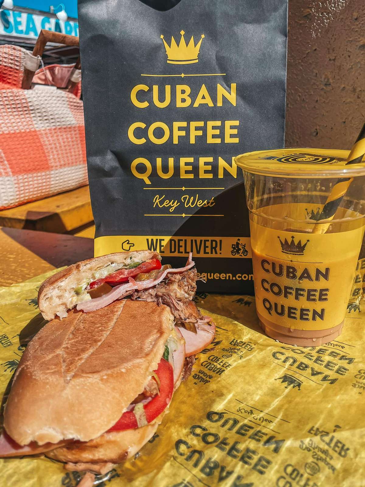 Cuban and iced coffee from Cuban Coffee Queen in Key West