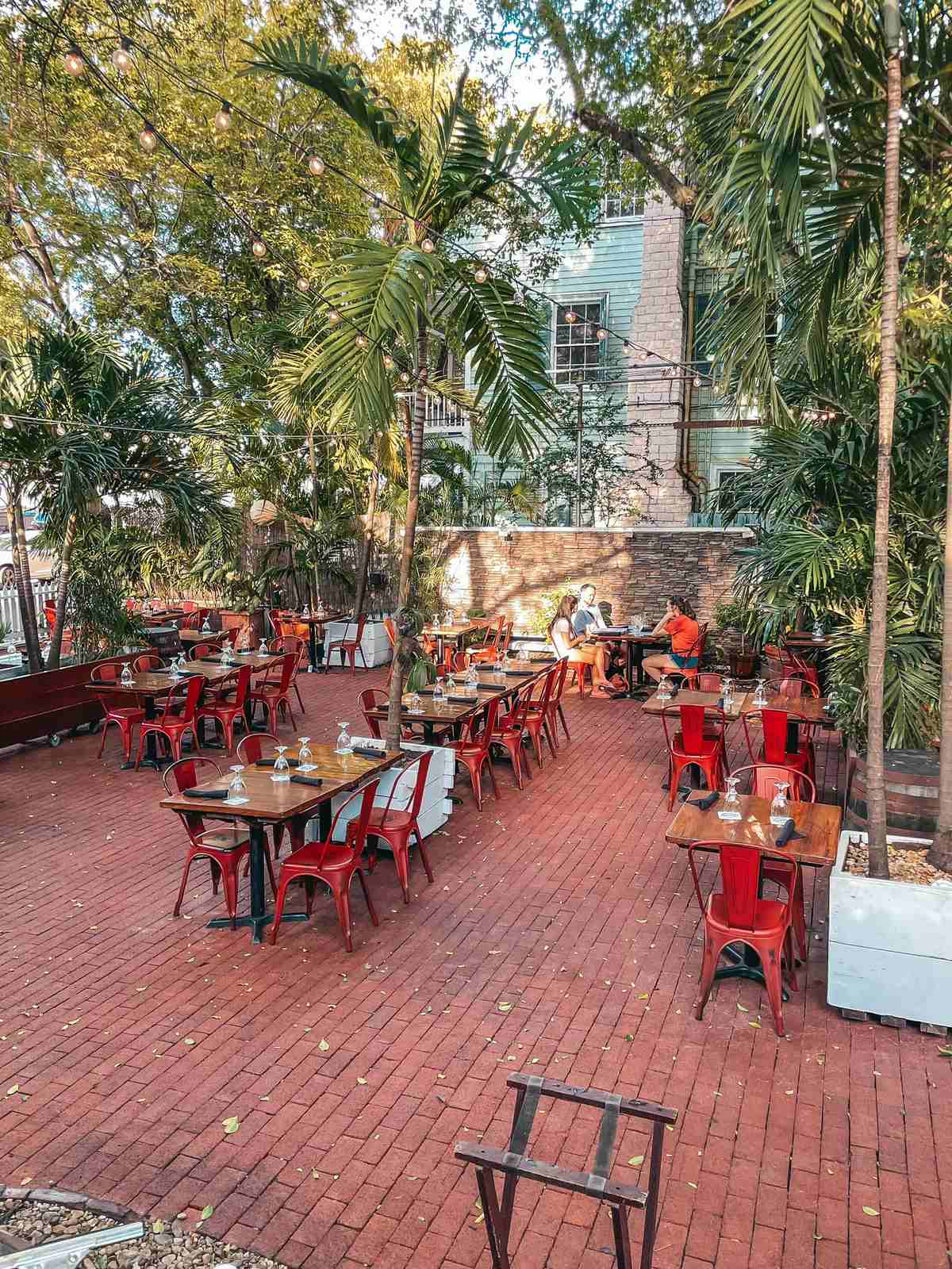 First Flight garden and seating area in Key West