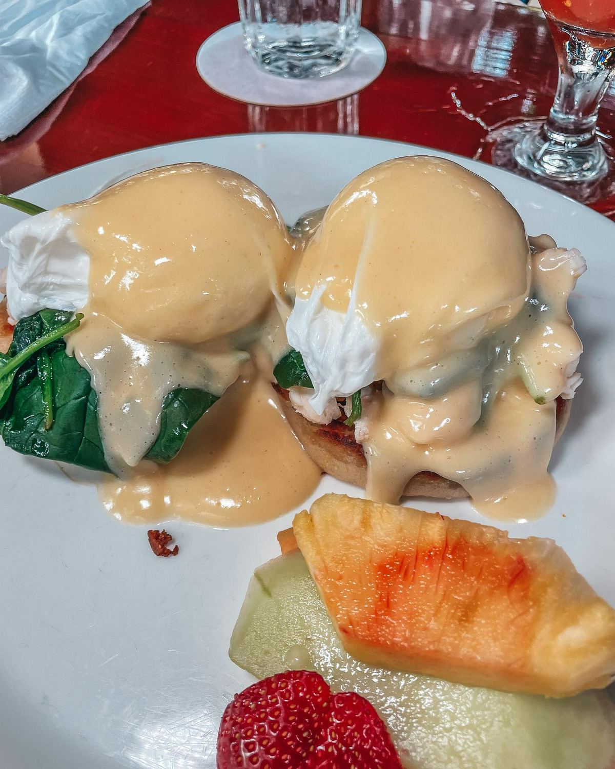 lobster eggs benedict from Blue Heaven in Key West