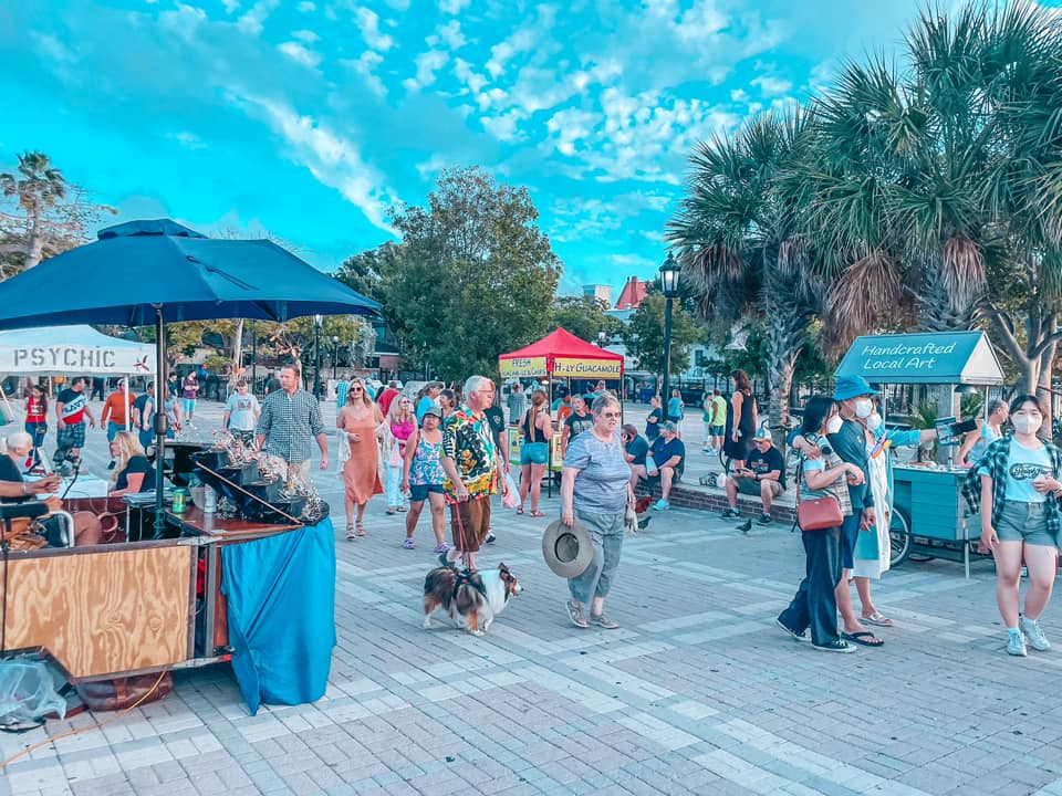 Mallory Square vendors in Key West