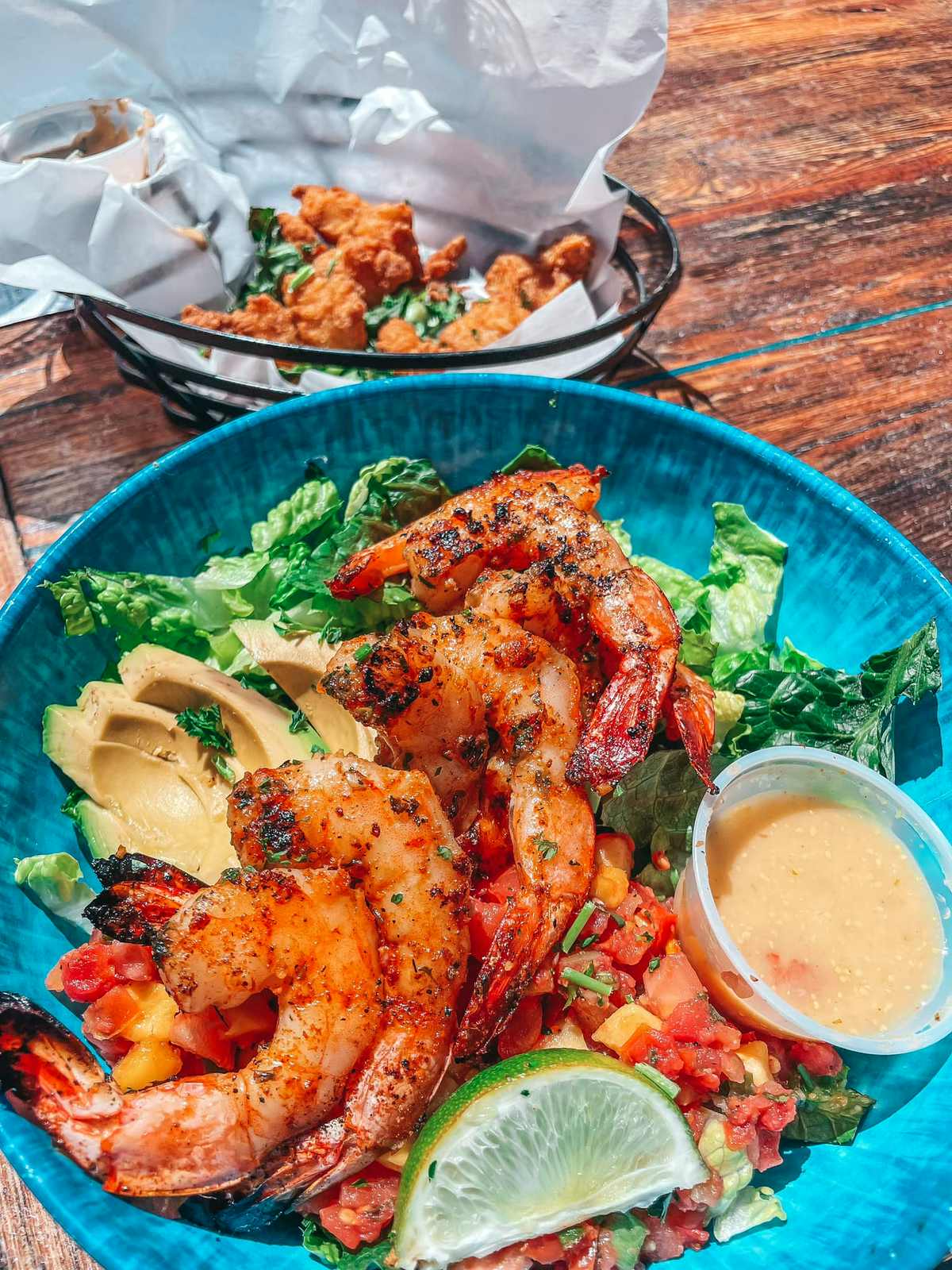 Shrimp salad from Salt Shack on the Bay in Tampa