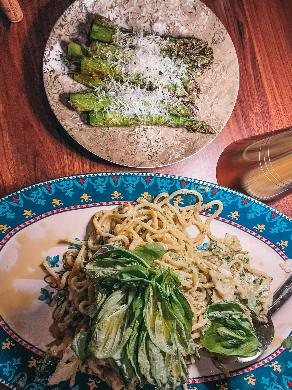 Pesto pasta from Timpano in Hyde Park Tampa