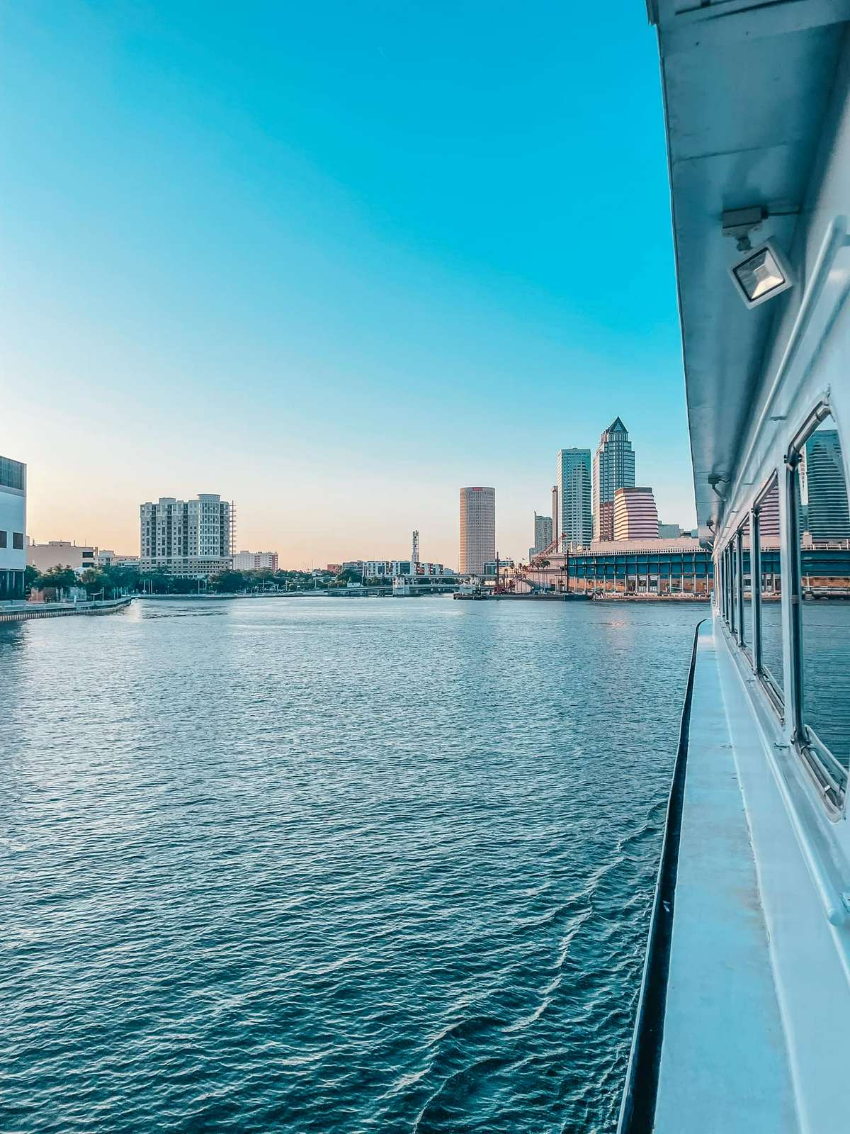 downtown tampa view from yacht starship