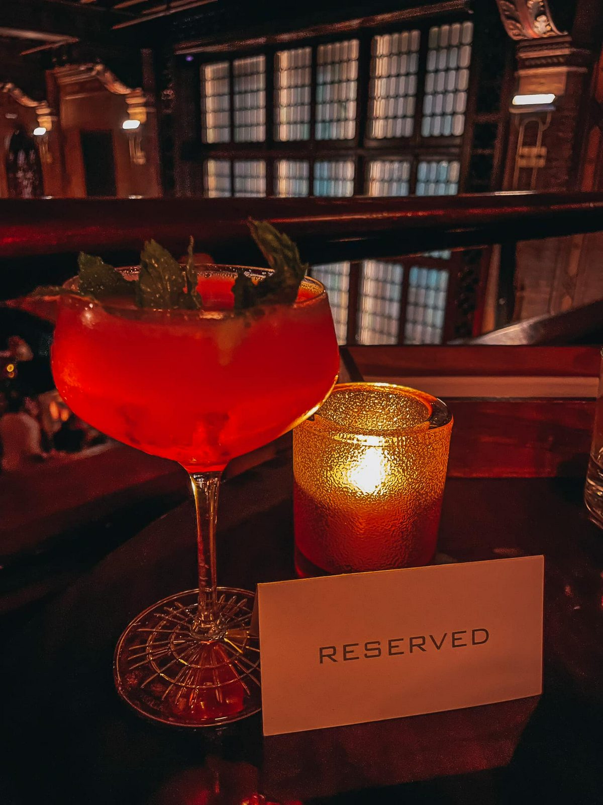 Cocktail from the speakeasy inside of Grand Central Station