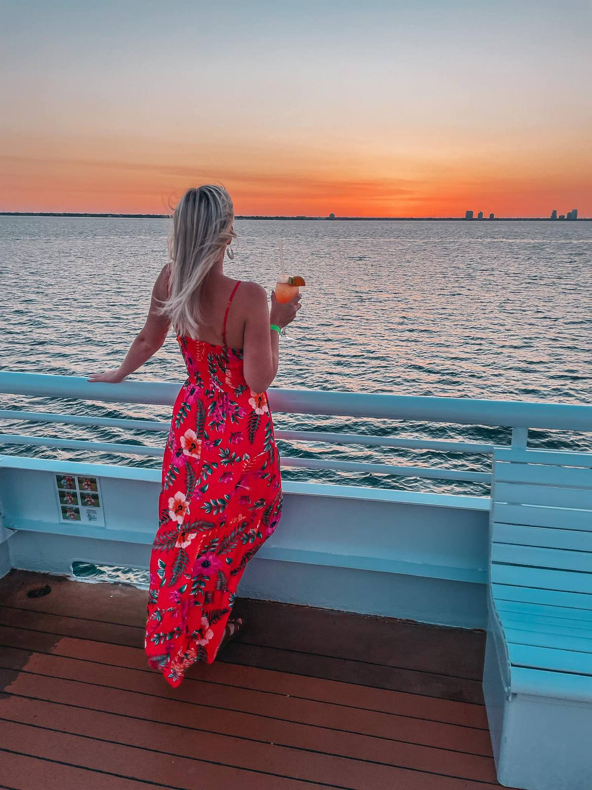 Sunset views from Yacht Starship in Tampa