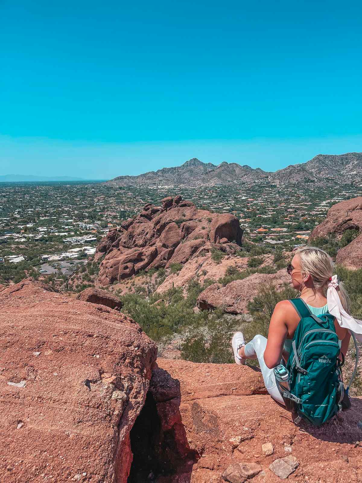 Hiking Camelback Mountain, one of the best things to do in Phoenix Arizona