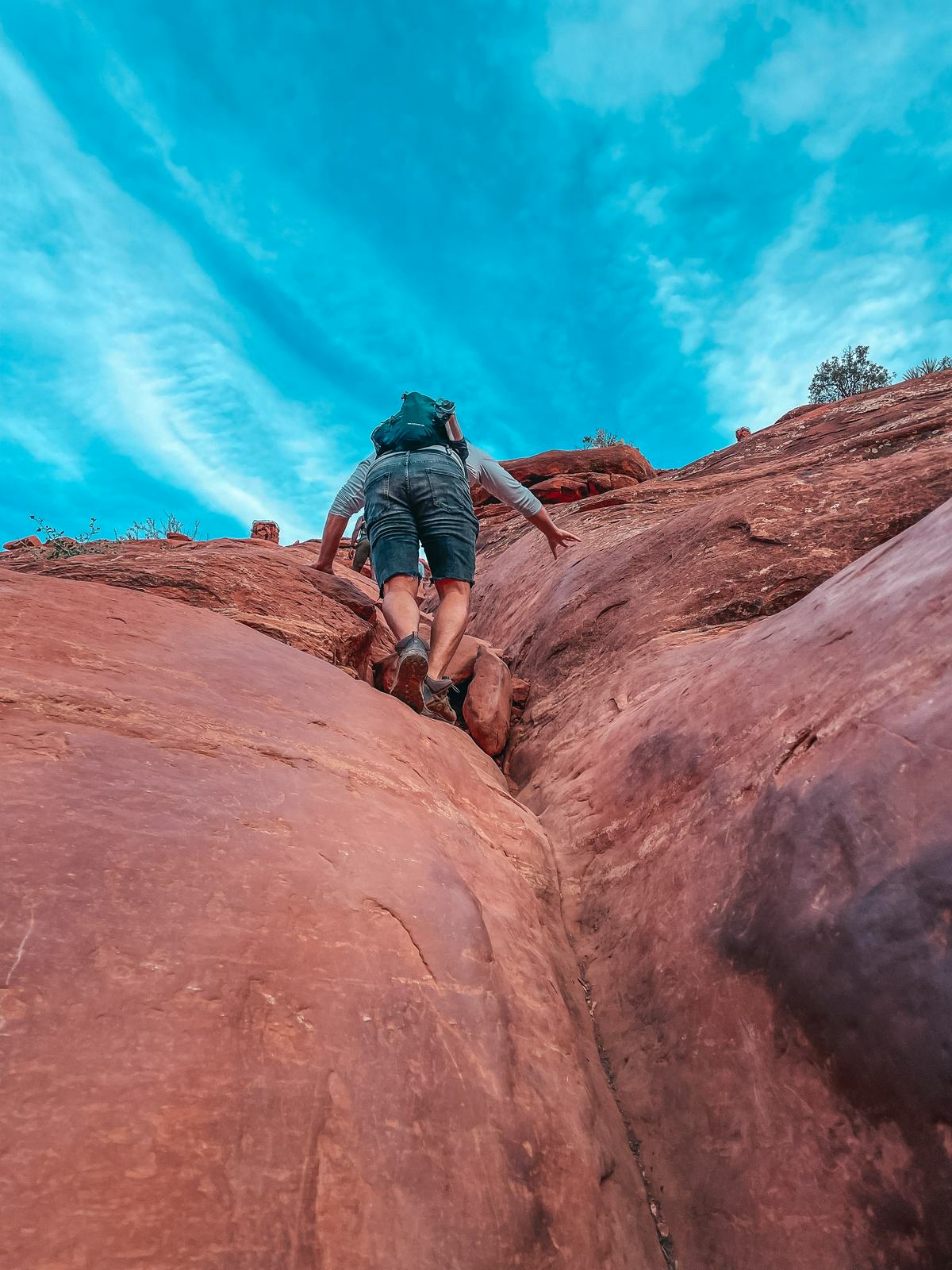 Climbing Cathedral Rock in Sedona Arizona