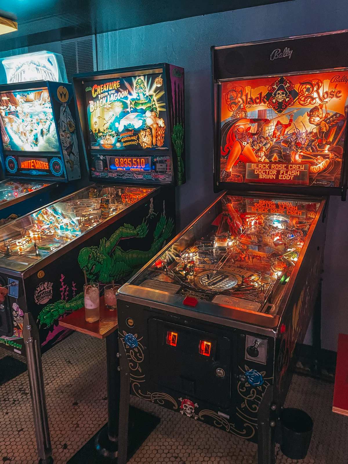 Arcade games at Quarters bar in Salt Lake City Utah