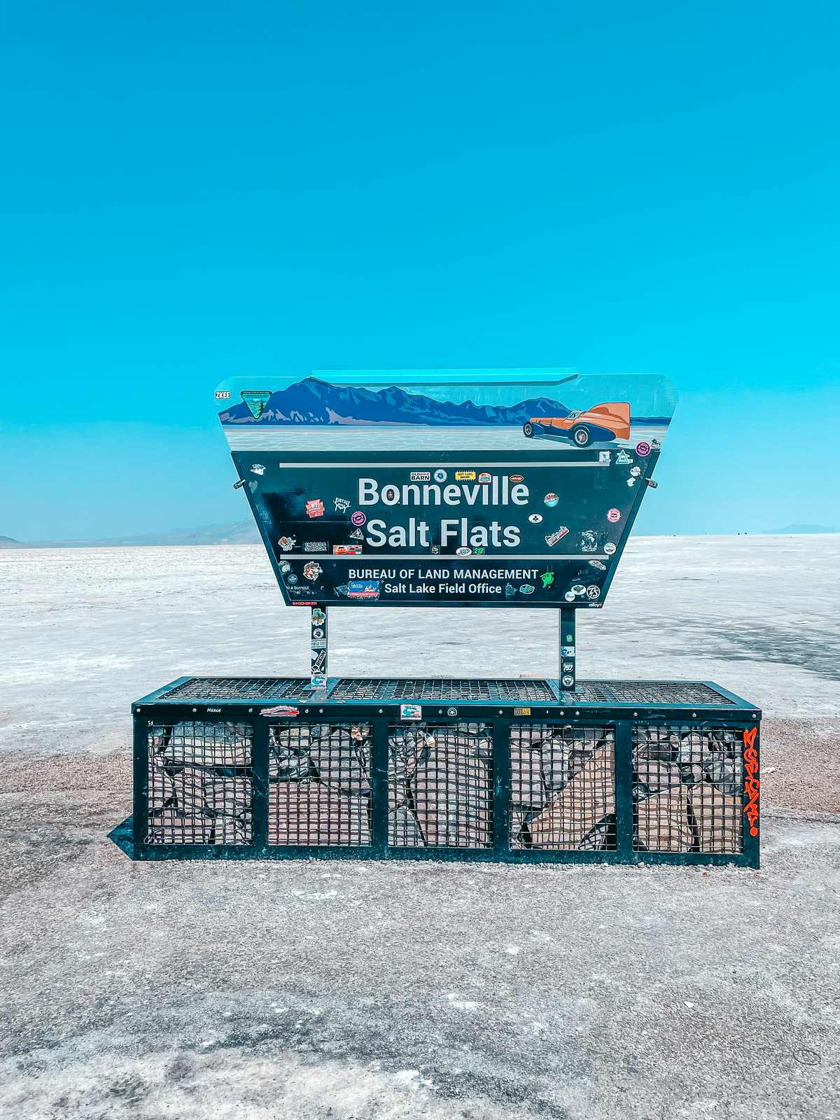 Bonneville Salt Flats entrance