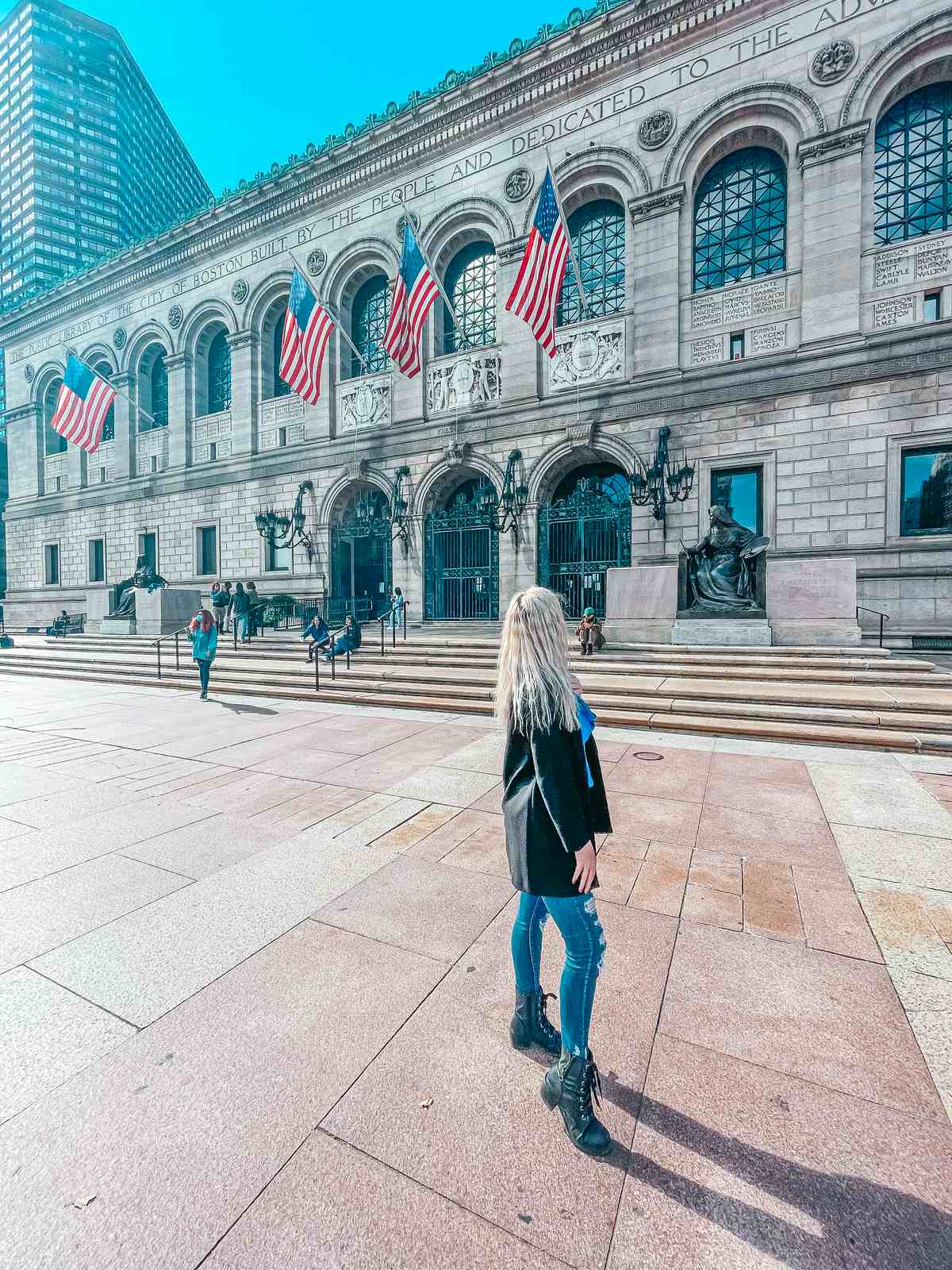 Boston Public Library entry