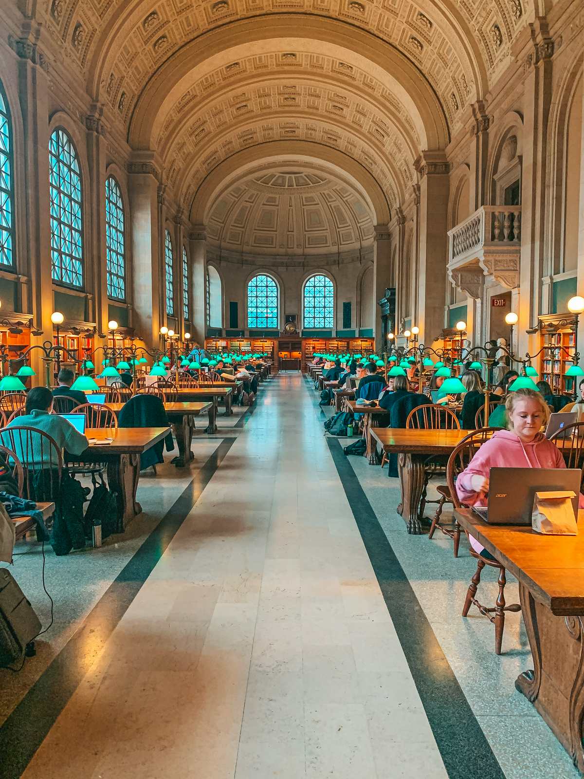 Boston Public Library study room