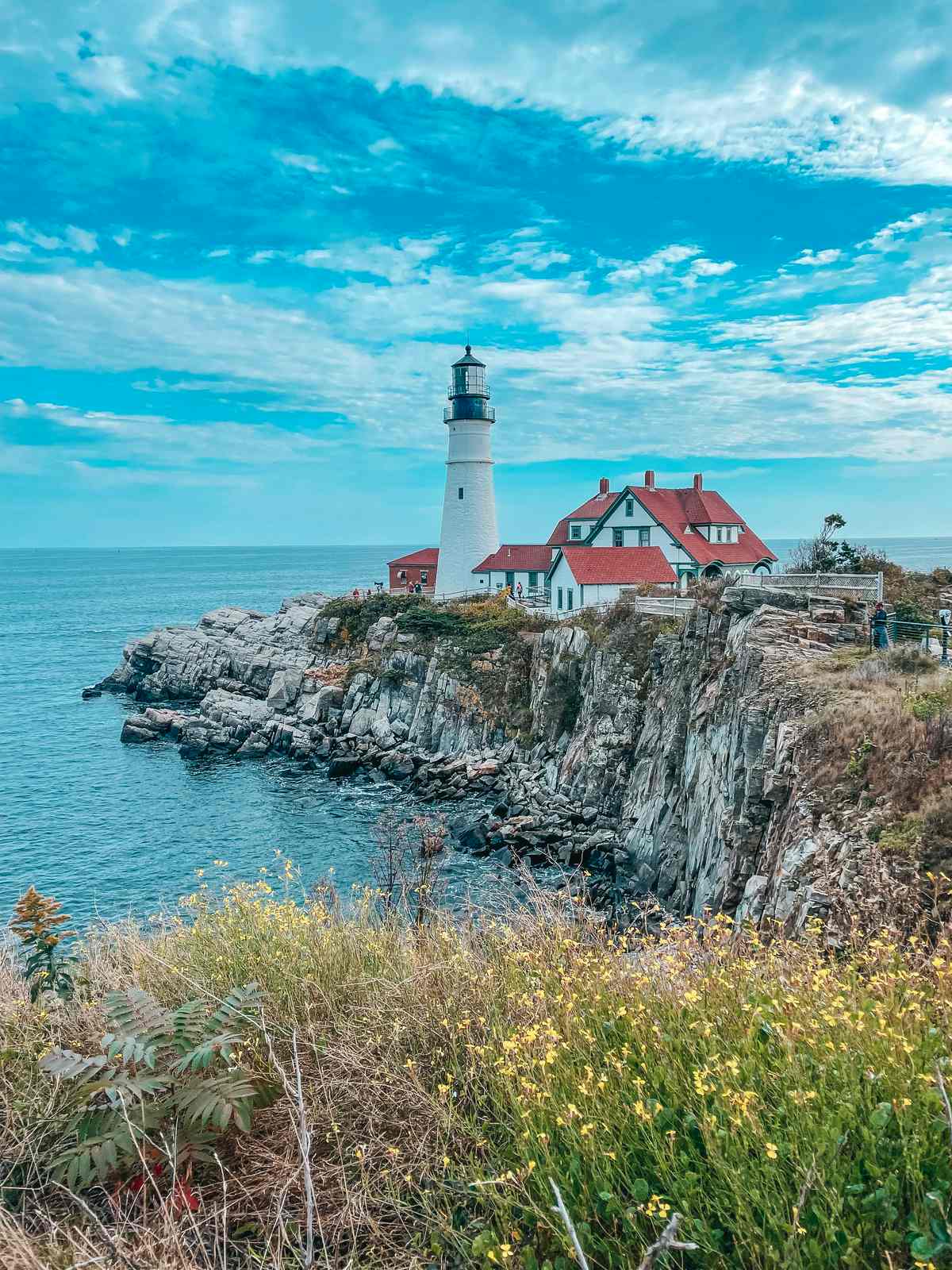 Portland Head Light in the fall time