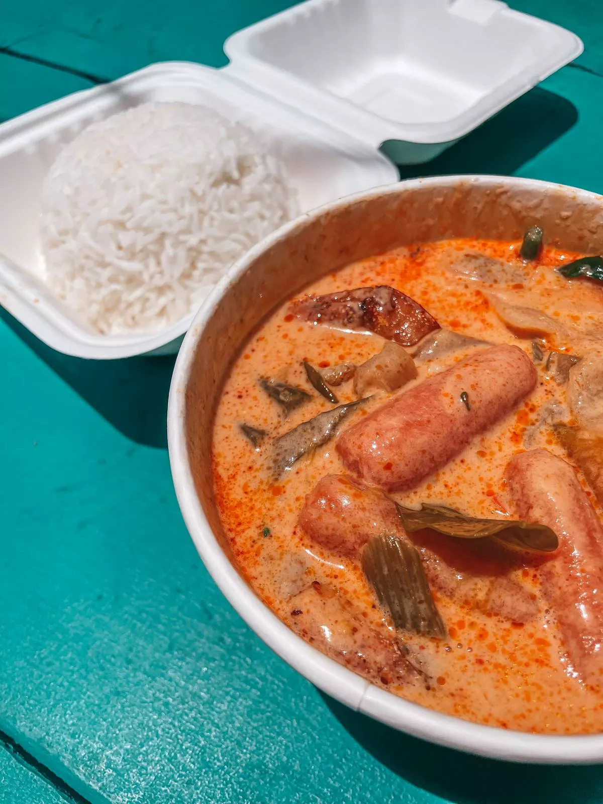 Pumpkin curry from a Thai restaurant in Hana