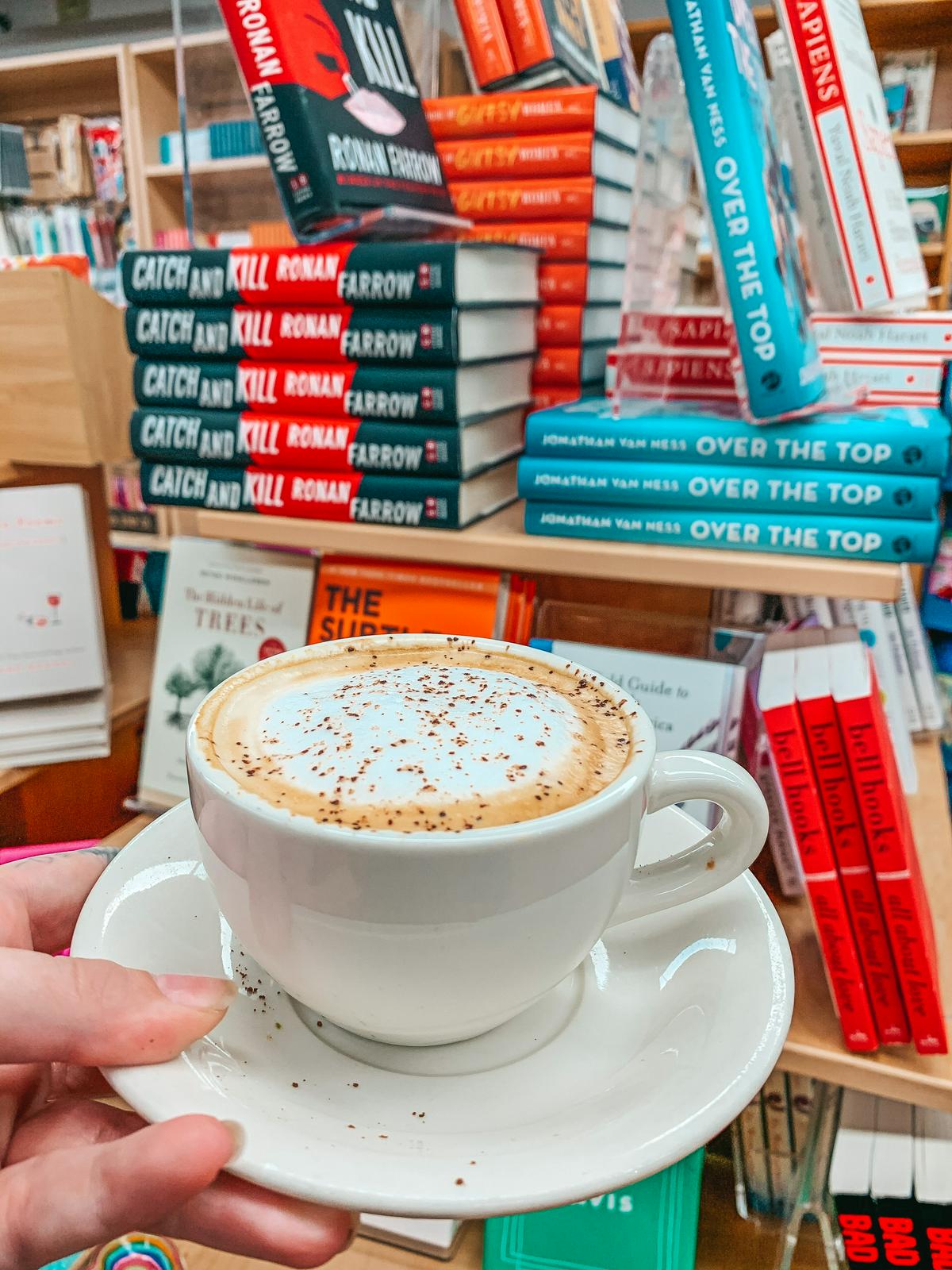 Cappuccino from Trident Bookstore in Boston