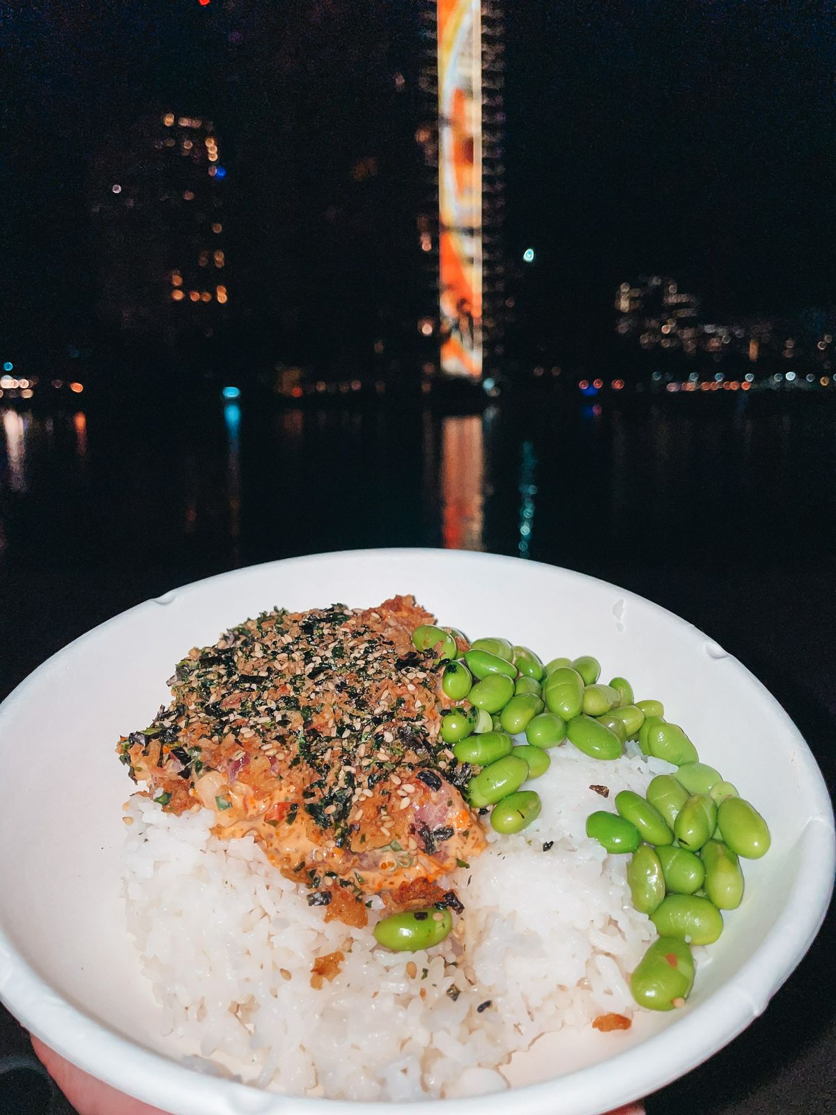 Redfish poke bowl