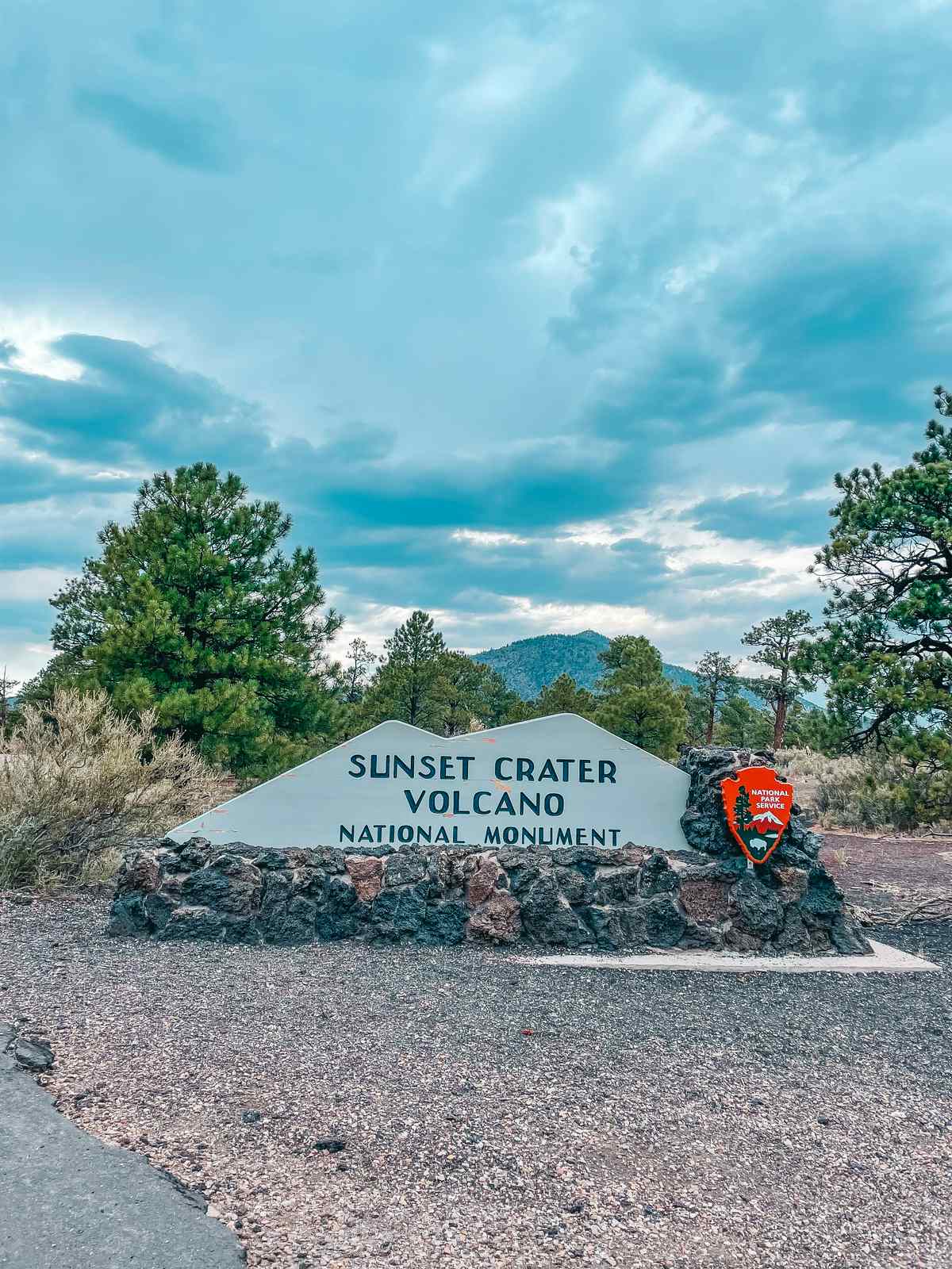 Sunset Crater Volcano National Park entrance