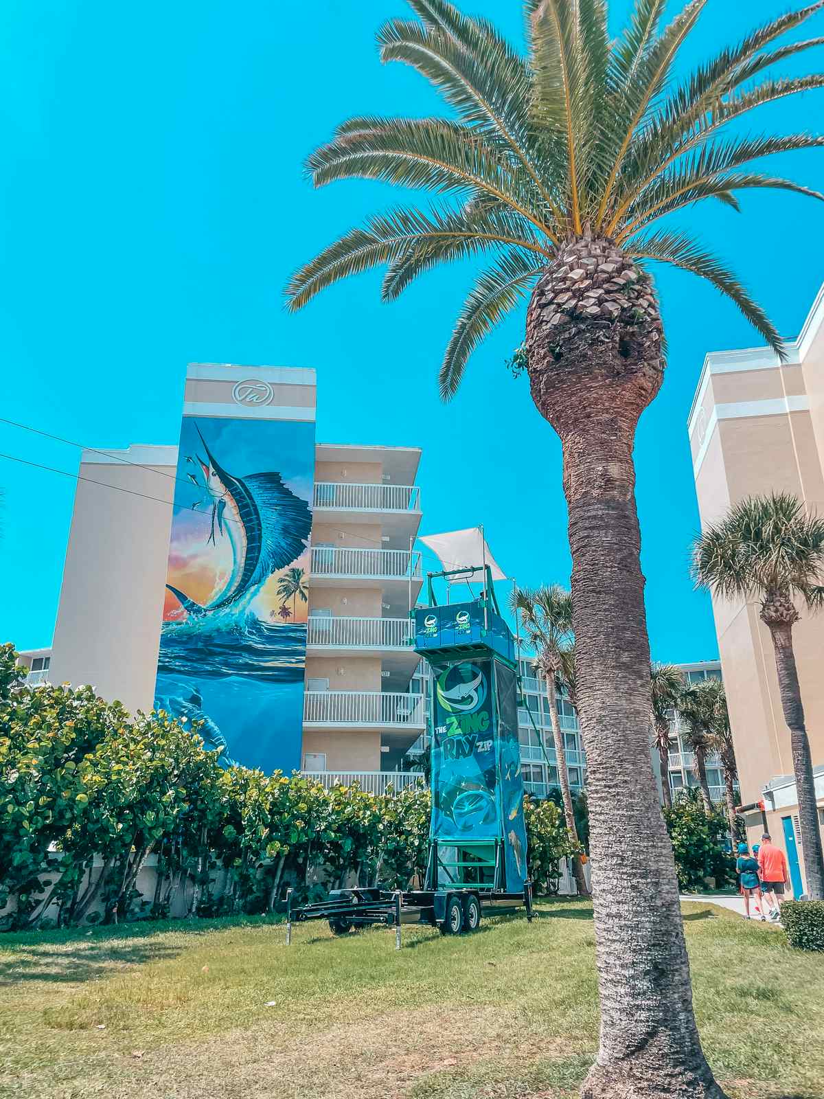 Zipline at Tradewinds Beach Resort in St Pete Beach