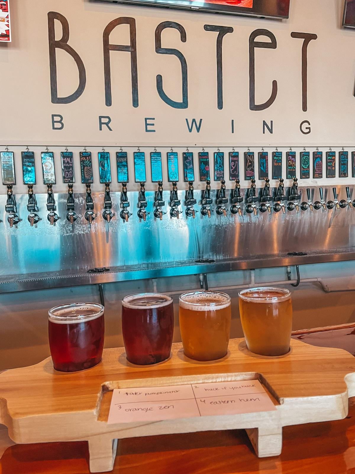 Bastet Brewing flight