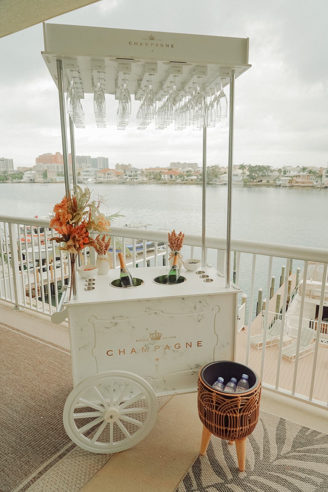 bachelorette party champagne cart rental Florida