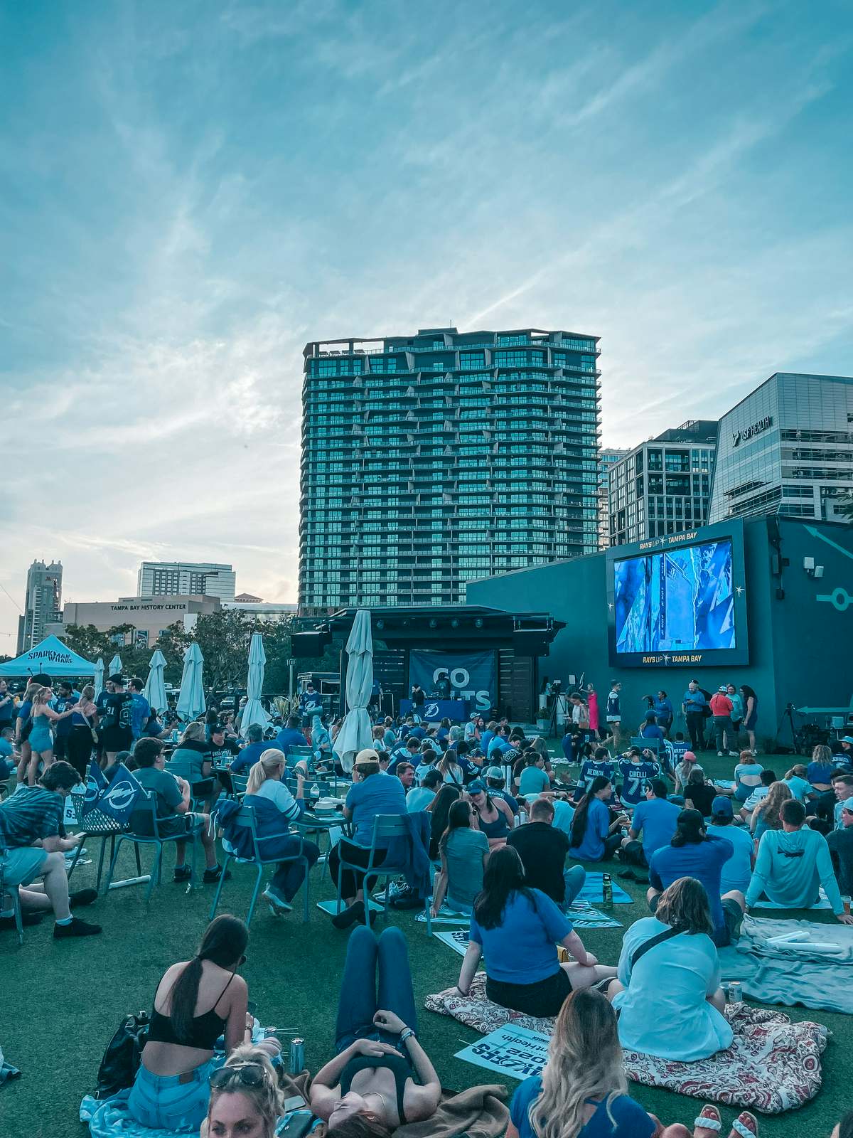 Channelside Lightning watch party at Sparkman Wharf