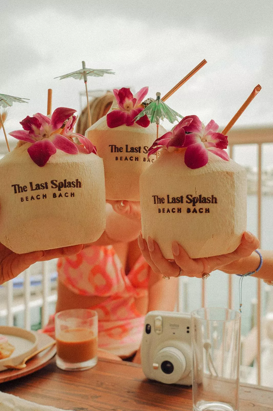 Custom coconuts for a bachelorette party 