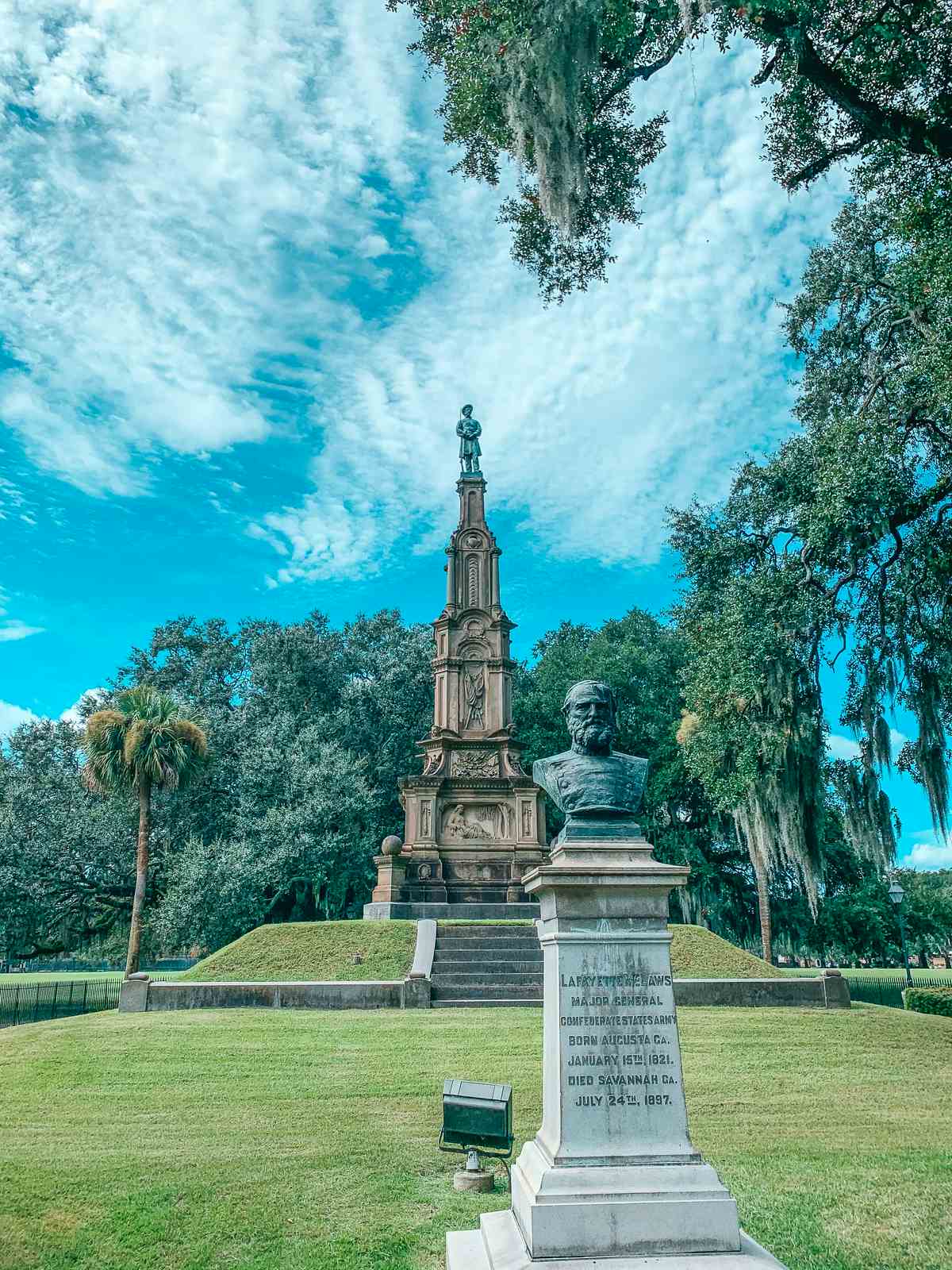 Monument at Forsyth Park in Savannah