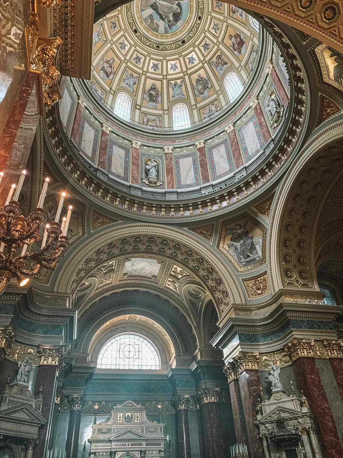 Inside St Stephens Basilica