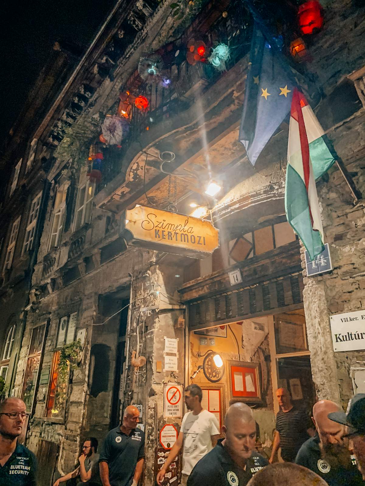 Outside of Szimpla Kert ruin bar