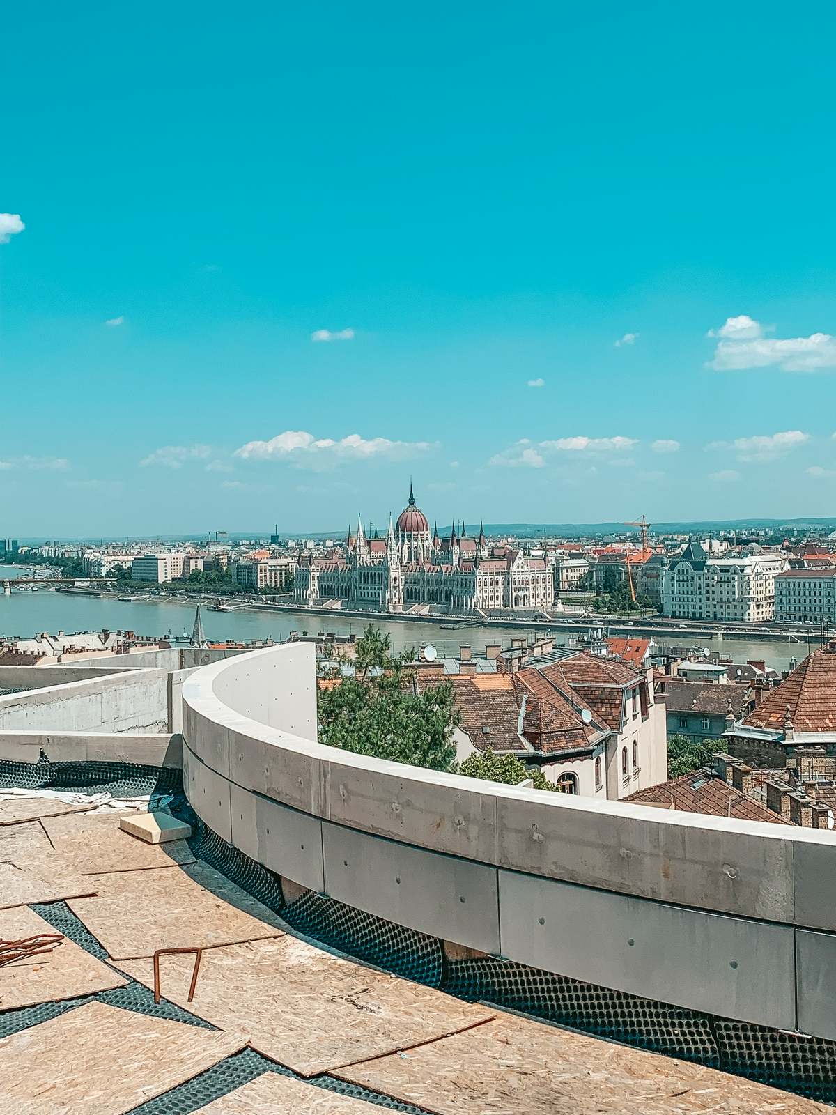 View of Parliment Building in Budapest