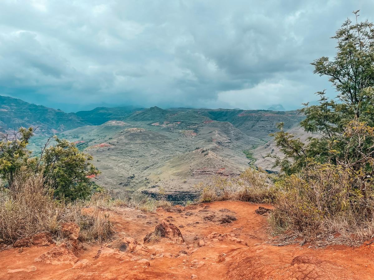 Viewpoint at Waimea Valley in Kauai