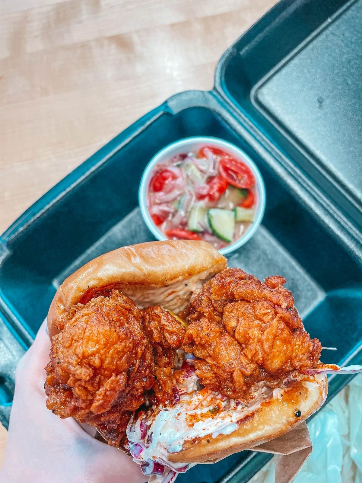 Love Bird fried chicken sandwich