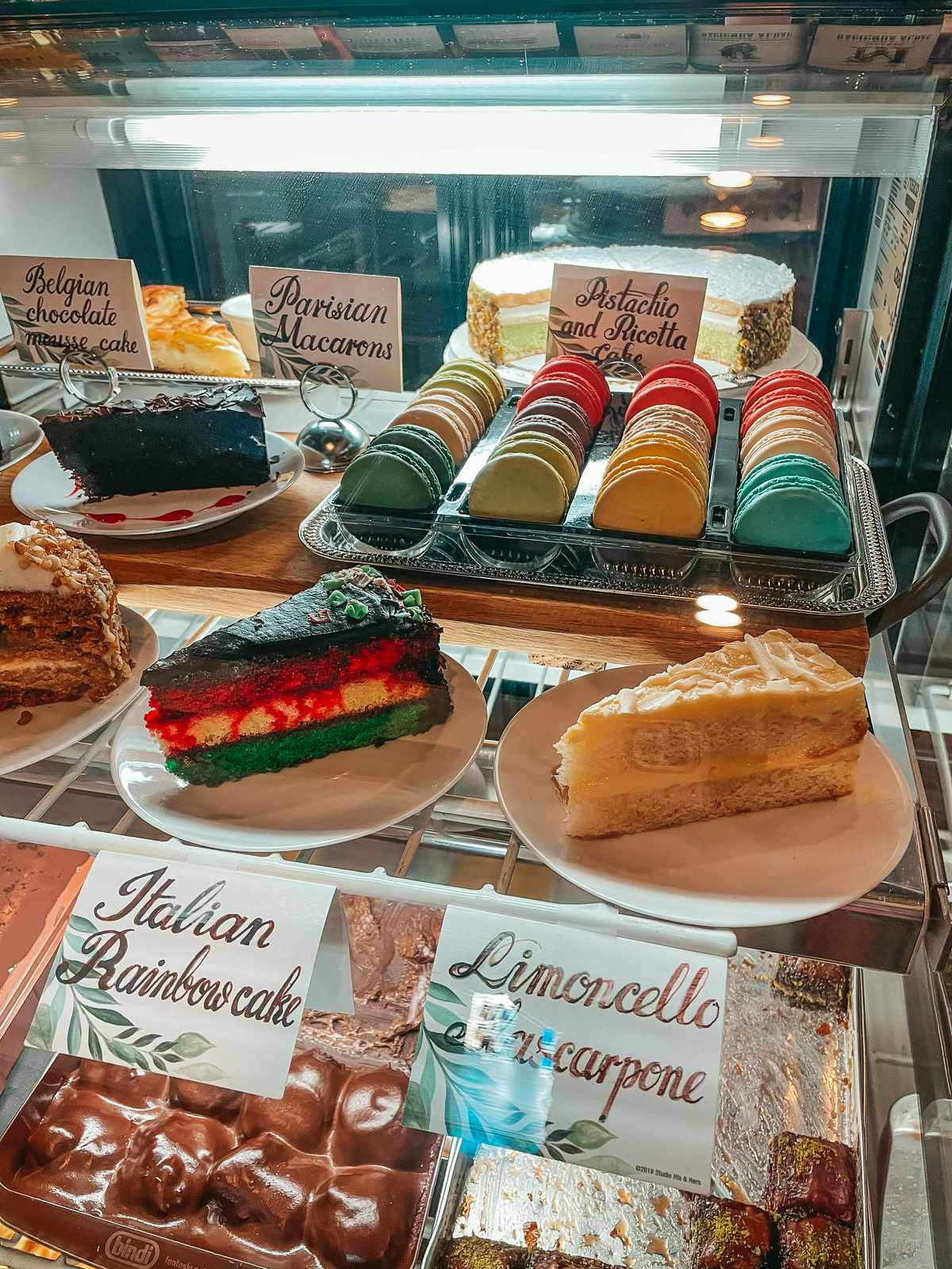 Bakery items at Veskolini Cafe