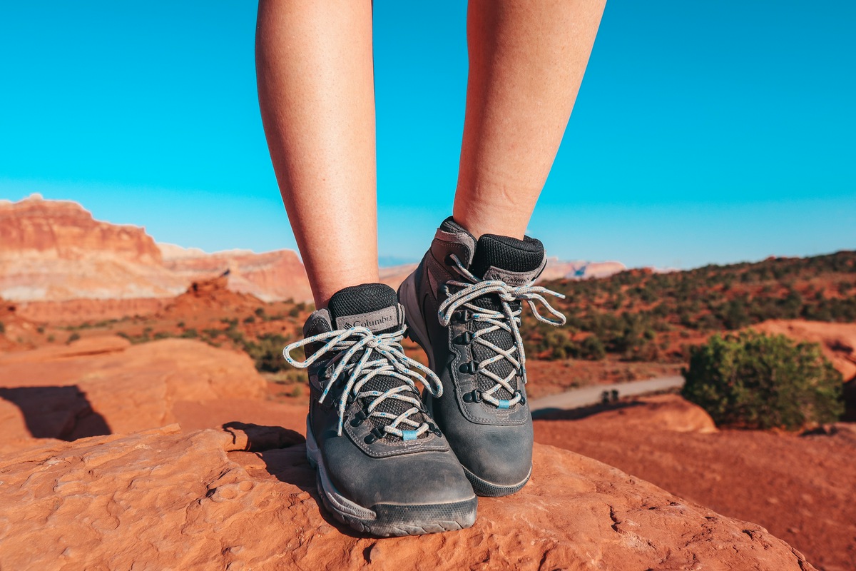 Columbia hiking boots, a must for your Utah National Parks road trip