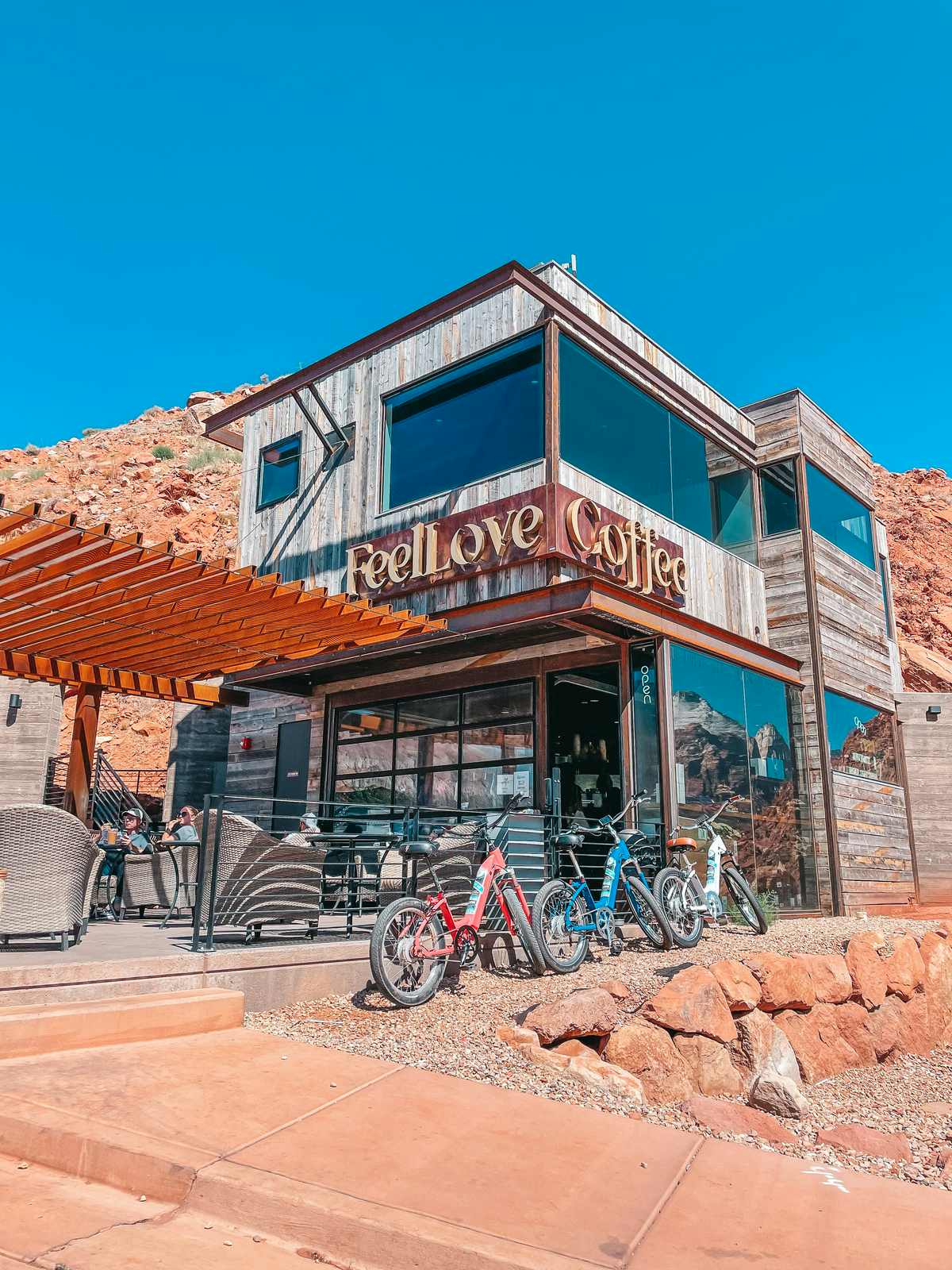 FeelLove Coffee in Zion National Park in Utah