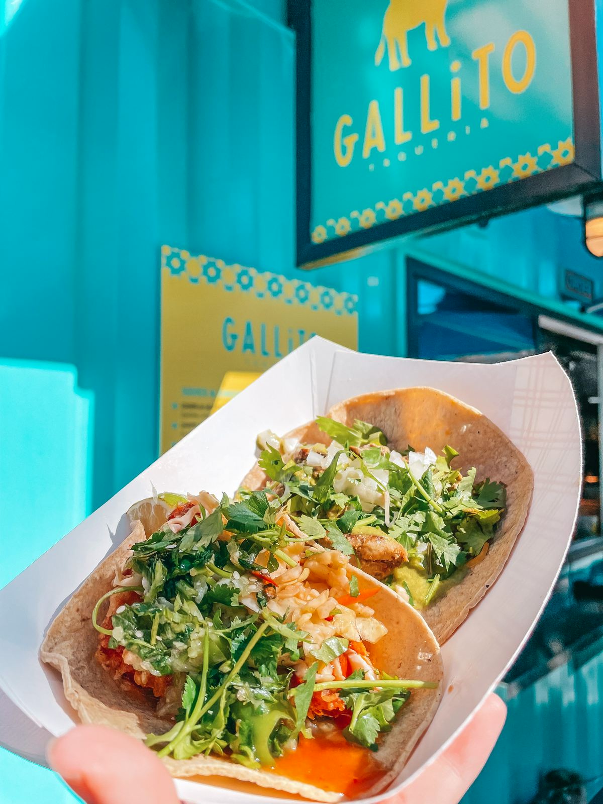 Gallito tacos, one of the best restaurants in Sparkman Wharf