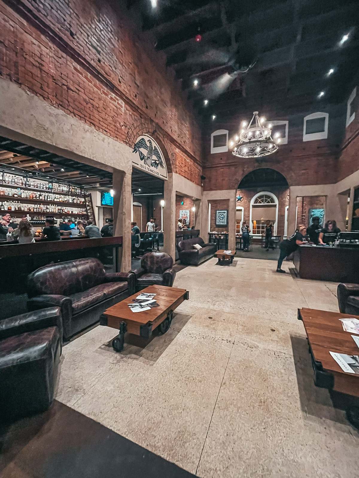 Interior of Mojo Federal restaurant in Lakeland Florida