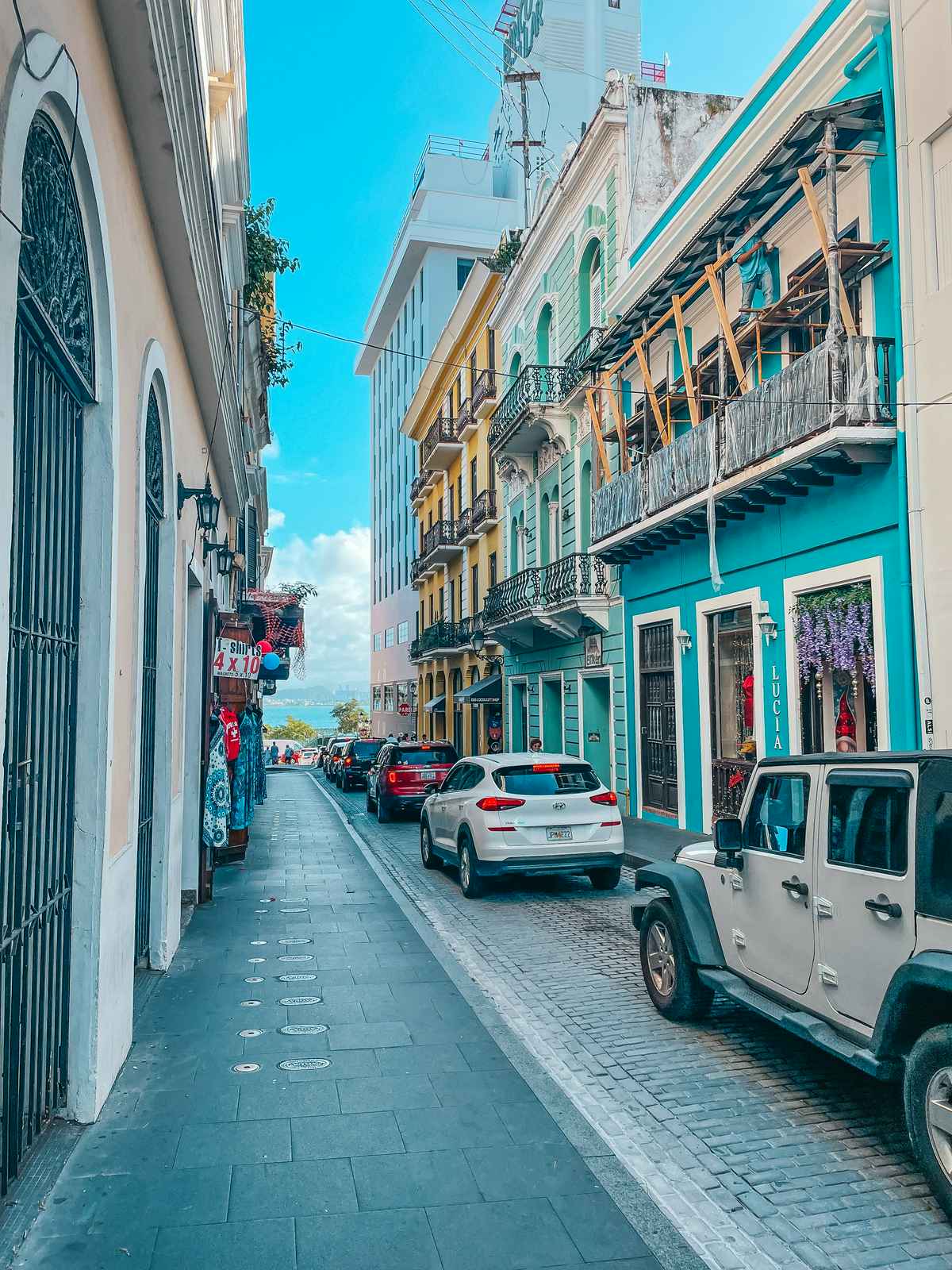 Colorful streets of Old San Juan Puerto Rico
