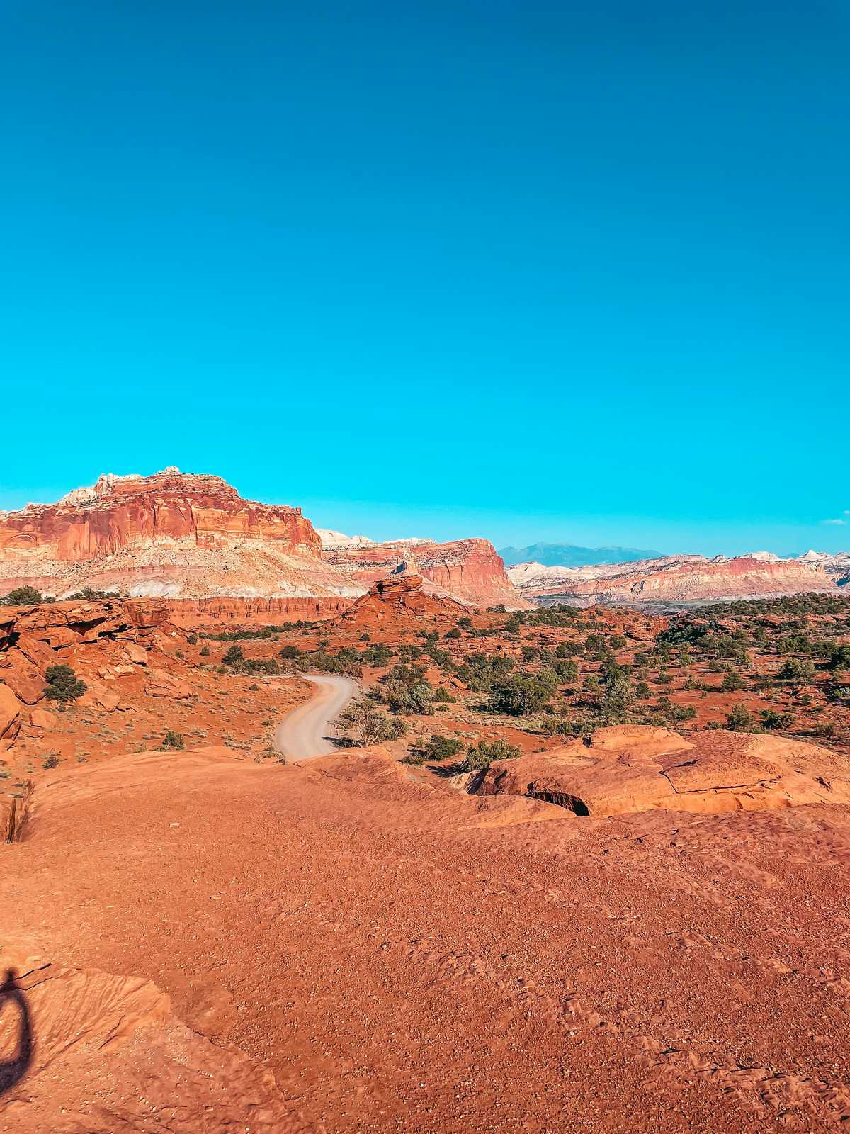 Road through Capitol Reef National Park