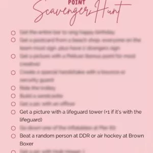 Clearwater Beach Scavenger Hunt
