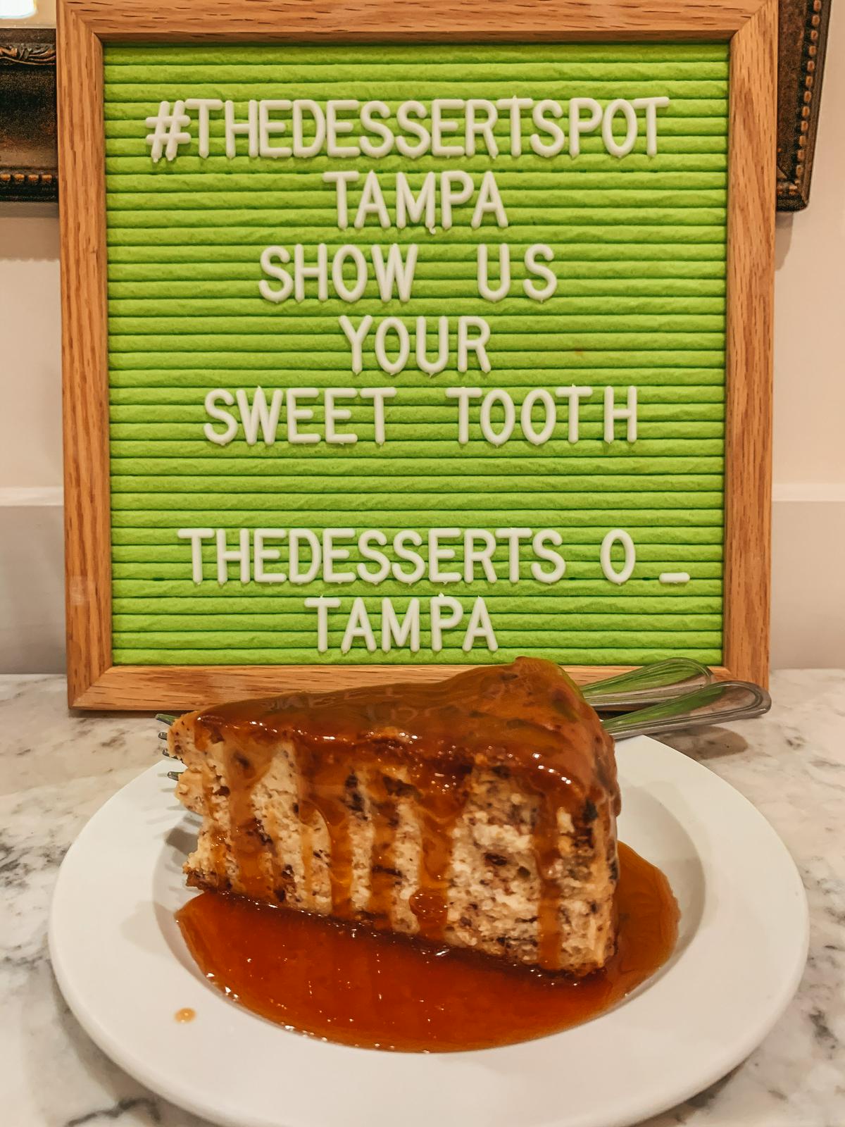 Toffee cheesecake from The Dessert Spot in Tampa