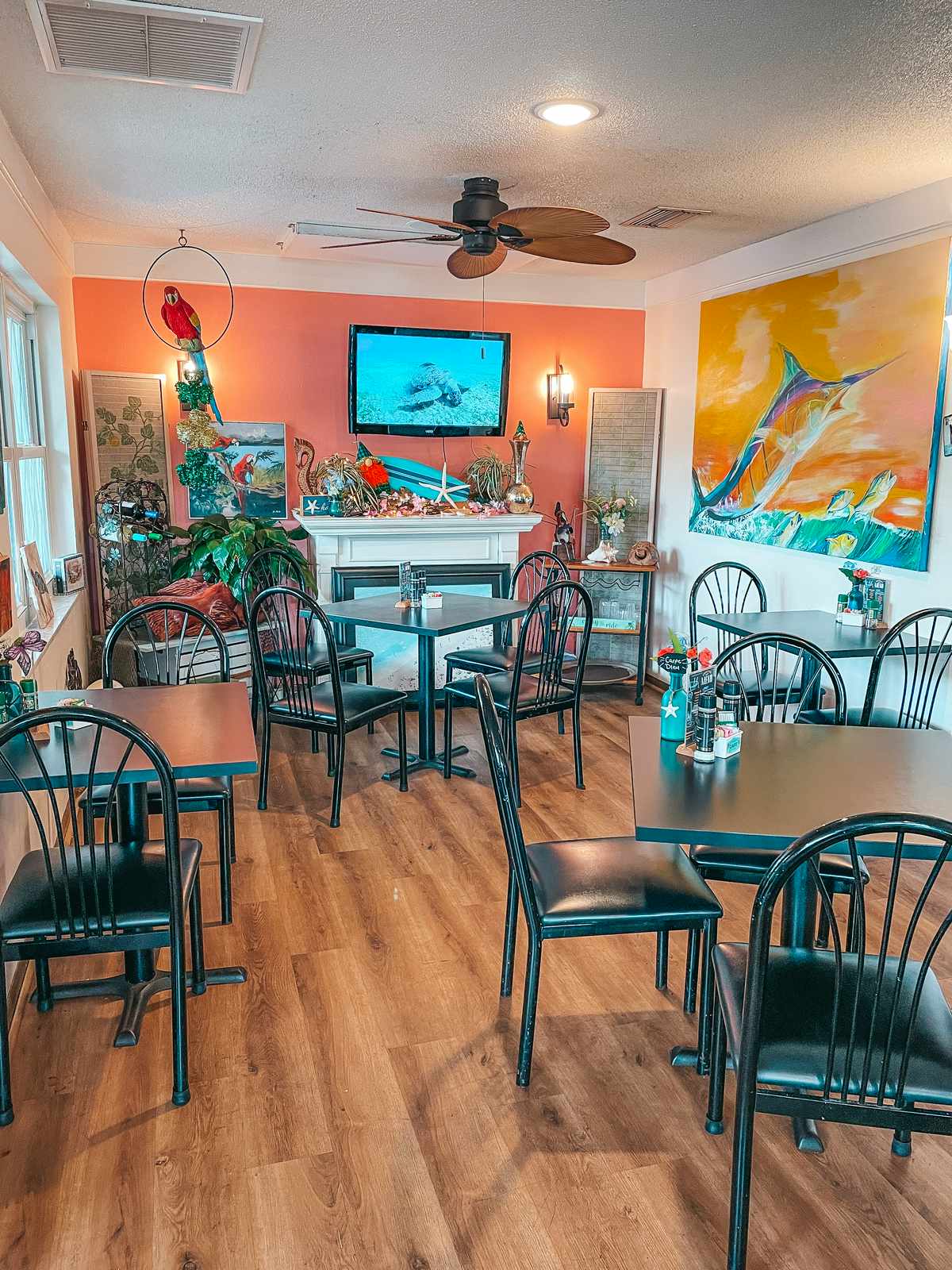 Seating area in Belleair Cafe