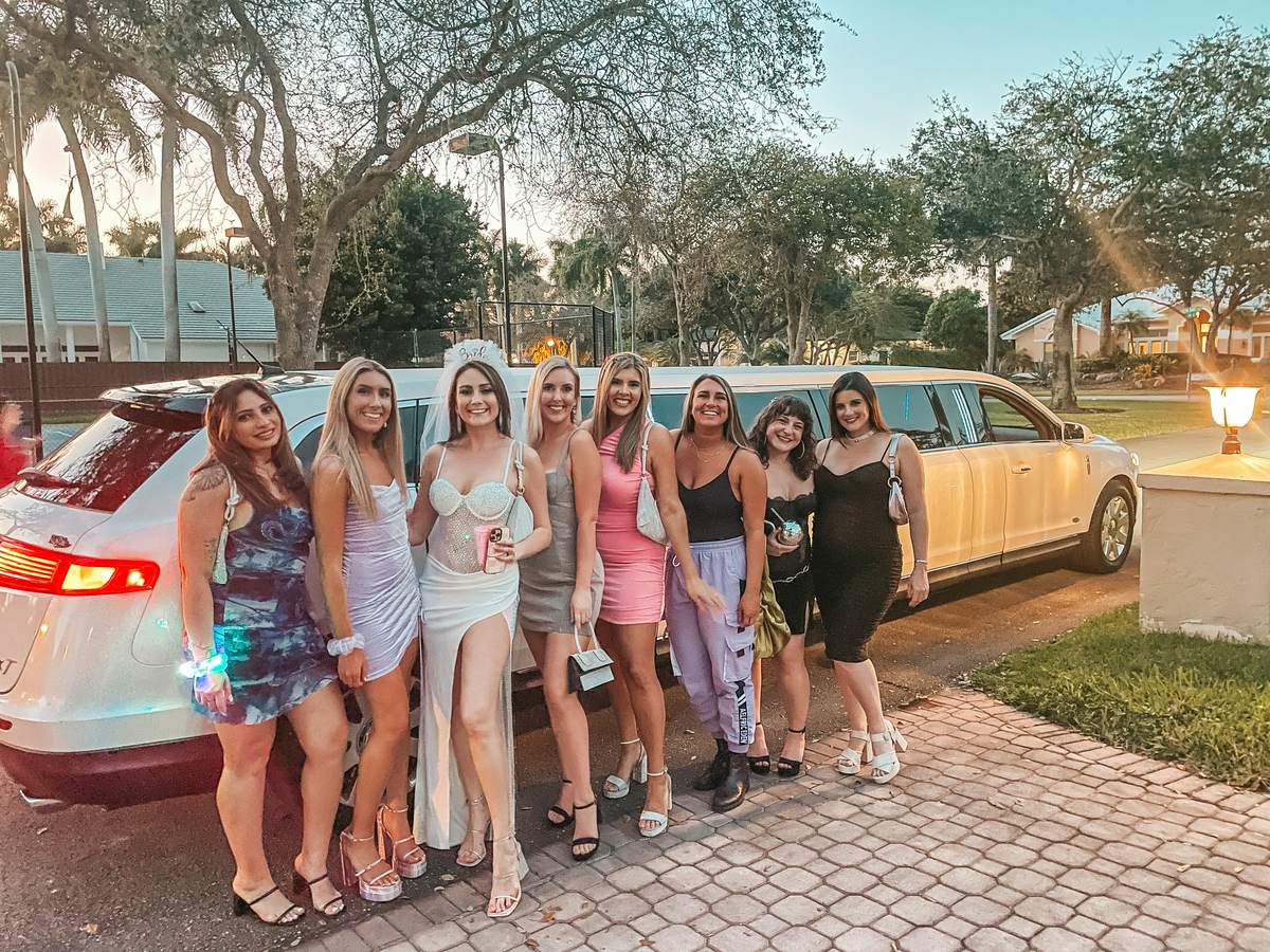 Miami bachelorette party limo ride